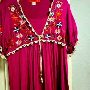 Urban Mango Embroidery Tunic Size L